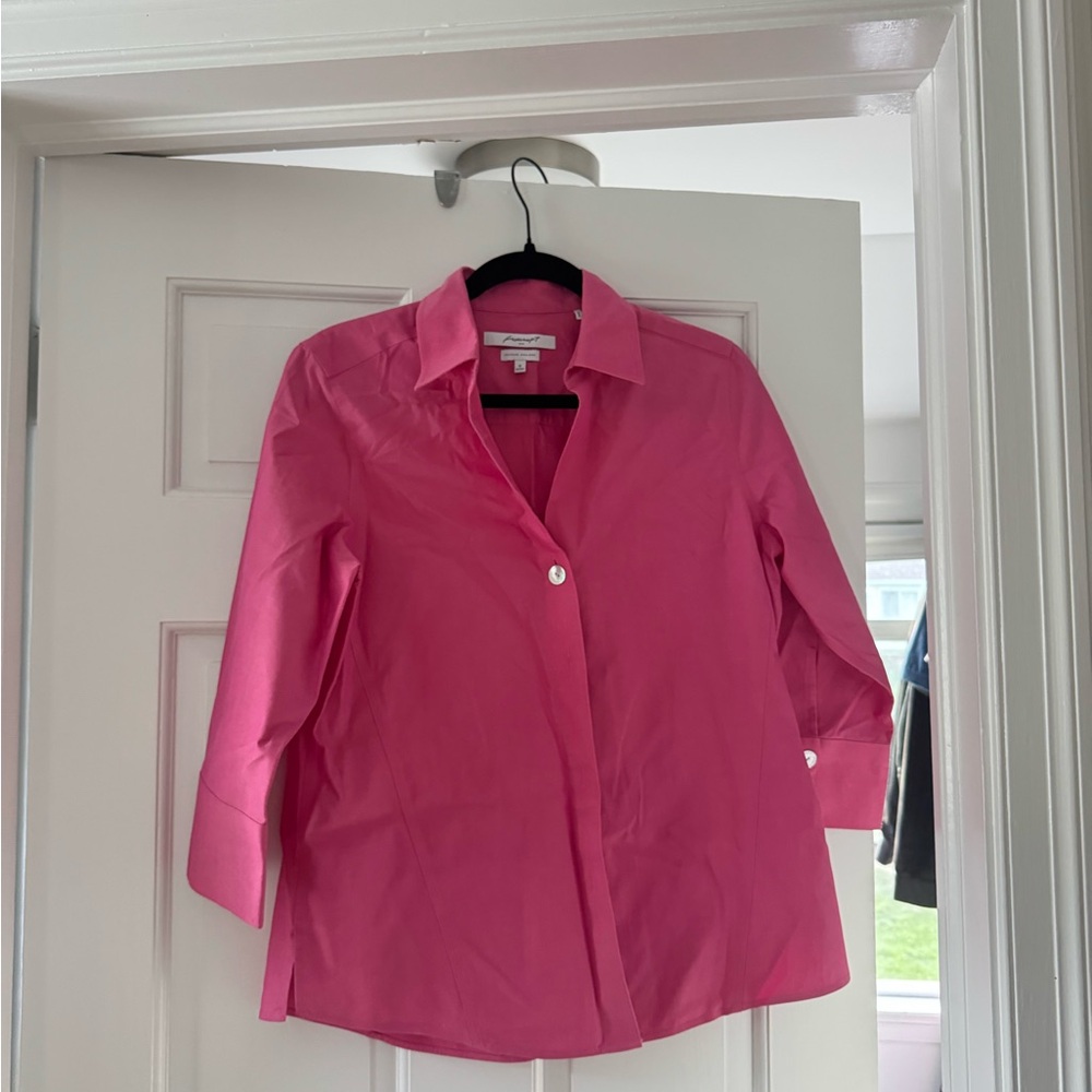 Foxcroft Pink Button Down Shirt